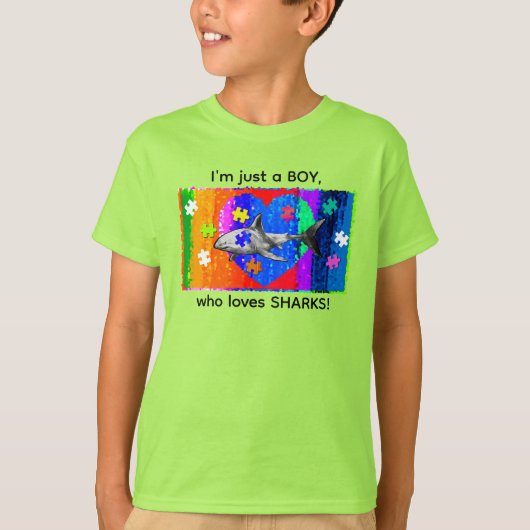 T-shirt Requin autiste (Devant)