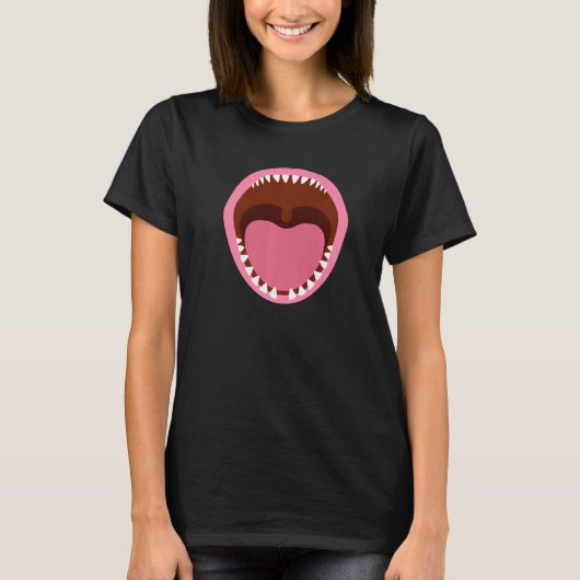T-shirt Requin avec bouche ouverte 1 (Devant)