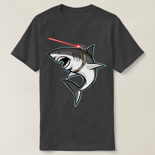 T-shirt Requin avec poutre laser (Design devant)