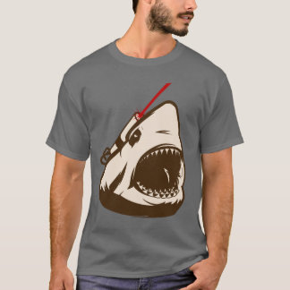 T-shirt Requin avec un Frickin à rayon laser