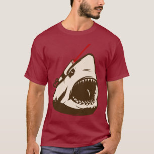 T-shirt Requin avec un Frickin à rayon laser