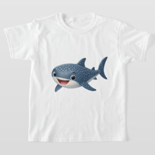 T-shirt Requin Baleine de Dessin Animé Mignon