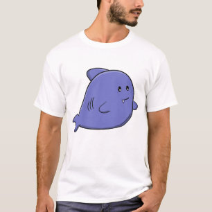 T-shirt Requin bleu mignon adorable kawaii animal de l'océ