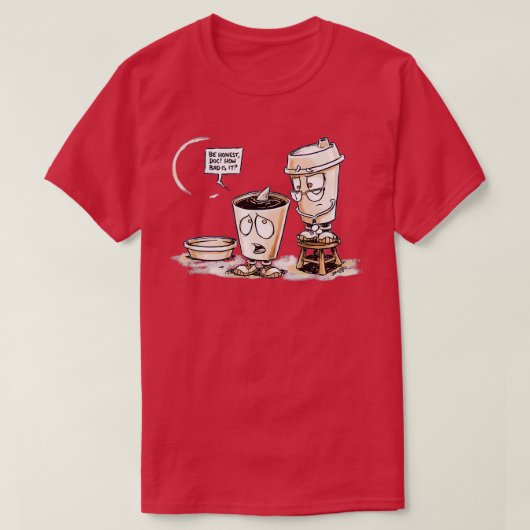 T-shirt Requin café (Design devant)