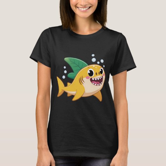 T-shirt requin citron (Devant)