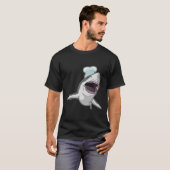 T-shirt Requin cuisinier avec chapeau de chef (Devant entier)