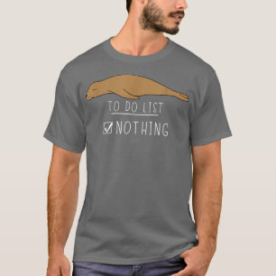 T-shirt Requin Cute Kawaii Lazy Animal À Faire Liste Rien7