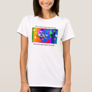 T-shirt Requin d'autisme blanc