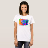 T-shirt Requin d'autisme blanc (Devant entier)