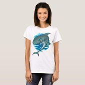 T-shirt Requin de bande dessinée (Devant entier)