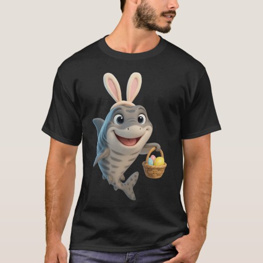 T-shirt Requin de Pâques en Pyjama (Devant)