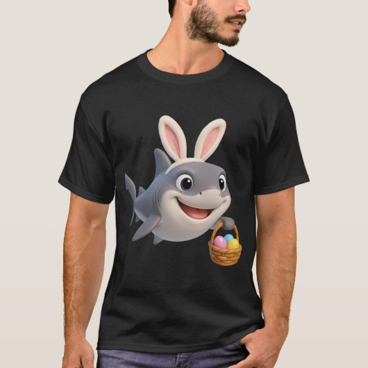 T-shirt Requin de récif gris de Pâques (Devant)