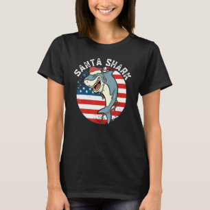T-shirt Requin de Santa Hat