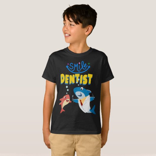 T-shirt Requin dentiste (Devant entier)