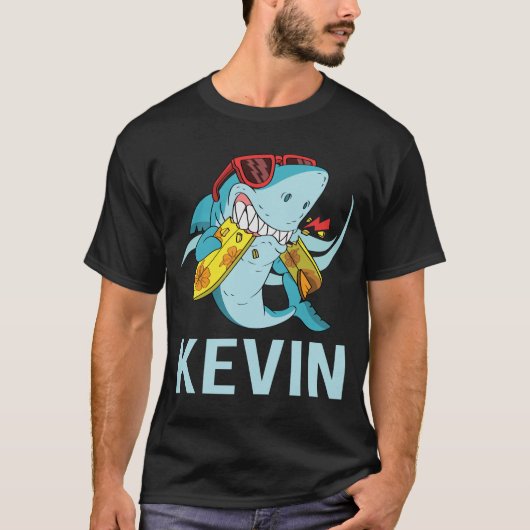 T-shirt Requin drôle - Kevin Nom (Devant)