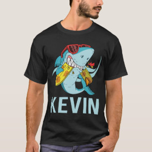 T-shirt Requin drôle - Nom Kevin