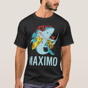 T-shirt Requin drôle - Nom Maximo