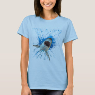 T-SHIRT REQUIN EAU ÉCLABOUSSURE OCÉAN