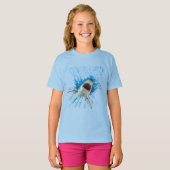 T-SHIRT REQUIN EAU ÉCLABOUSSURE OCÉAN (Devant entier)