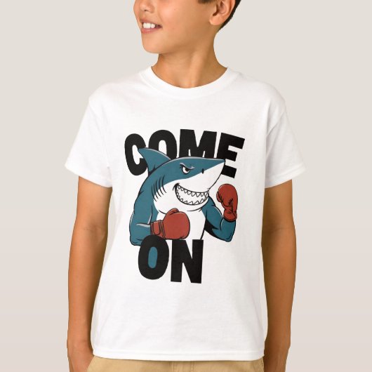 T-shirt Requin en boxe (Devant)
