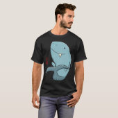 T-shirt Requin faisant signe de la main - Requin mignon - (Devant entier)