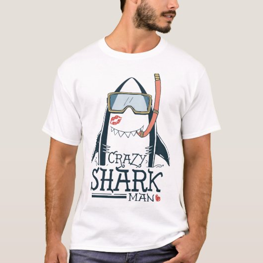 T-shirt requin fou (Devant)