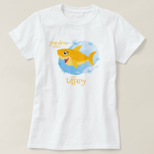 T-shirt Requin grand-mère jaune