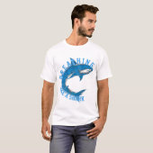 T-shirt Requin Hustle, Force & Détermination (Devant entier)