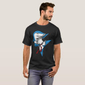 T-shirt Requin Karaté Ninja (Devant entier)