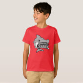 T-shirt Requin. Le requin de poisson-marteau badine la (Devant entier)