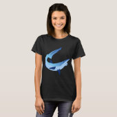 T-shirt Requin lutin – Bleu clair (Devant entier)