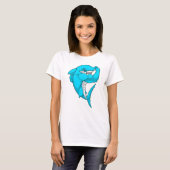 T-shirt requin-marteau en tant que culturiste au Bodybuild (Devant entier)