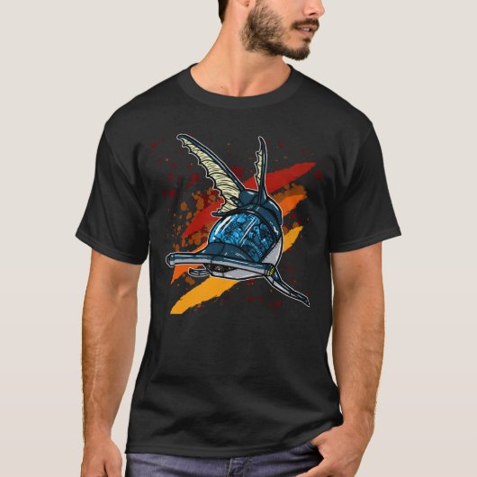 T-shirt Requin mécanique cool (Devant)