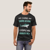 T-shirt Requin m'énerve plongée plongeur (Devant entier)