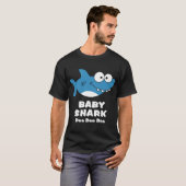 T-shirt requin mignon bleu de bruit de dooo de doo de (Devant entier)