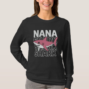 T-shirt Requin Nana Drôle Mignon Requin Rose Cadeau Grand-