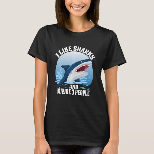 T-shirt requin orque requin roux femmes requin bouche Swea (Devant)