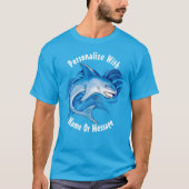 T-shirt Requin PERSONNALISÉ d'océan (Devant)