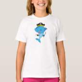 T-shirt Requin pirate, Requin mignon, Petit Requin, Requin (Devant)