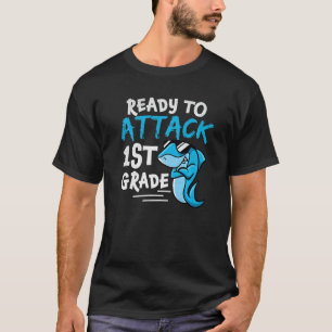 T-shirt Requin Prêt À Attaquer Les Garçons De 1Ere Année D