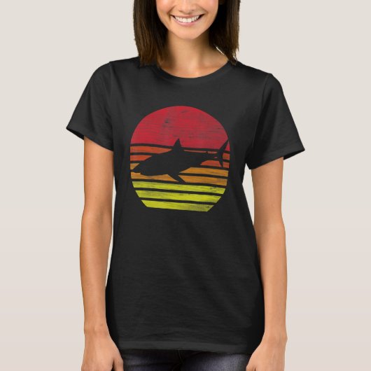 T-shirt Requin rétro (Devant)