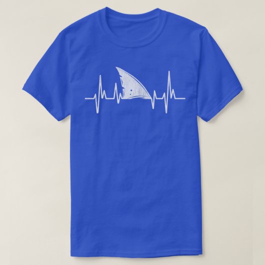 T-shirt Requin rétro Heartbeat (Design devant)