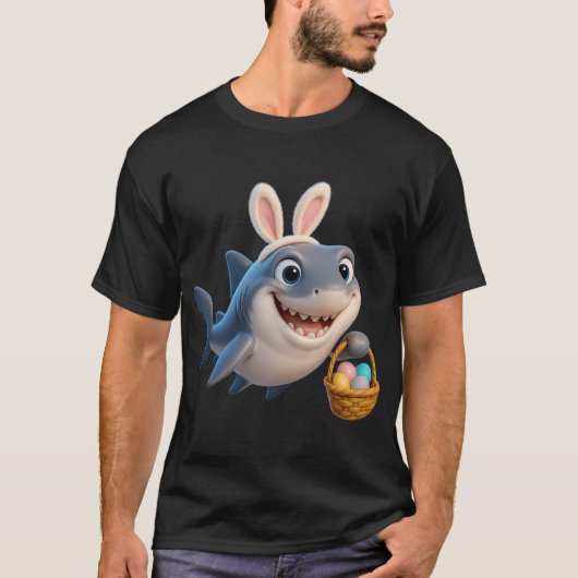 T-shirt Requin saumon de Pâques (Devant)