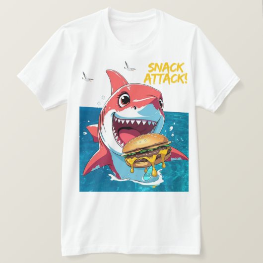 T-shirt Requin Snack Attack (Design devant)