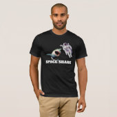 T-shirt Requin spatial avec astronaute (Devant entier)