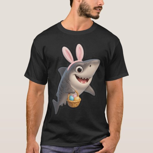 T-shirt Requin Tigre de Pâques (Devant)