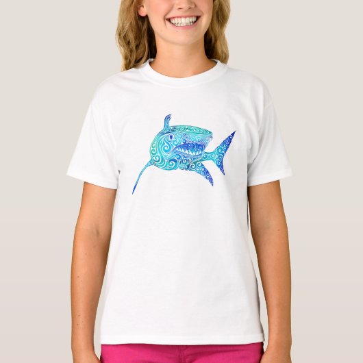 T-shirt Requin tourbillonnant (Devant)