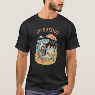 T-shirt Requin Va Dehors