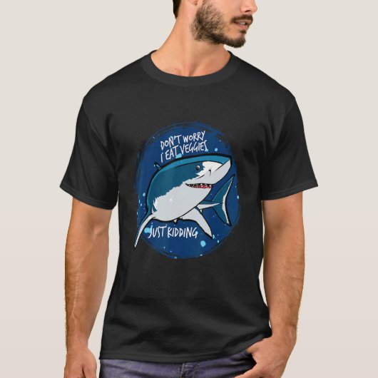 T-shirt Requin végétarien (Devant)