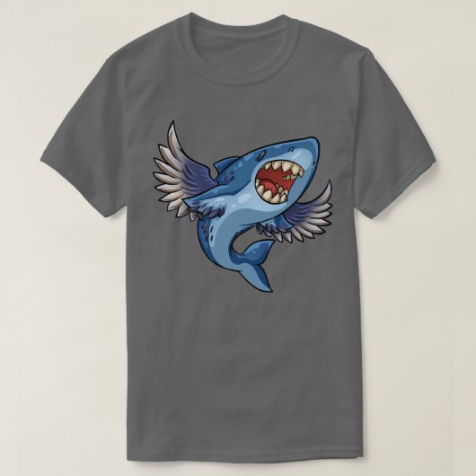 T-shirt Requin volant avec ailes (Design devant)